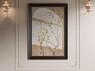 French simple decorative painting 3d model