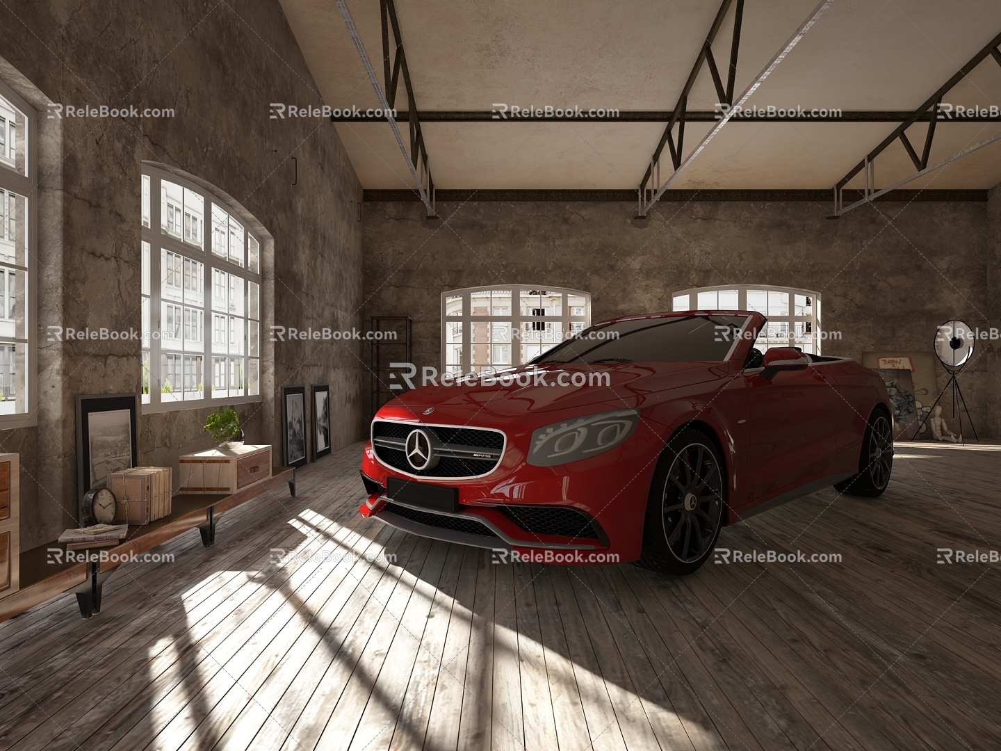 Mercedes-Benz Convertible Car sports car Sedan 3d model