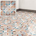 Modern floor tile floor tile mosaic ground 3d model