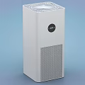 White Vertical Industrial Air Purification Equipment With Display Screen And Top Outlet