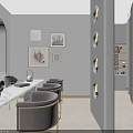 Luxurious SPA Sauna Room with Two Massage Beds Soft Lighting and Wall Decor