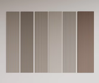 Modern Great Wall Board Grille Board Wall Panel Wood veneer Line Background Wall Wave Board Wall Decoration Pendant 3d model