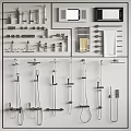 Various Stylish Shower Heads With Modern Designs For Bathroom Renovation And Decor