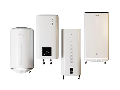 Different Styles Of Domestic Electric Water Heaters 3d model