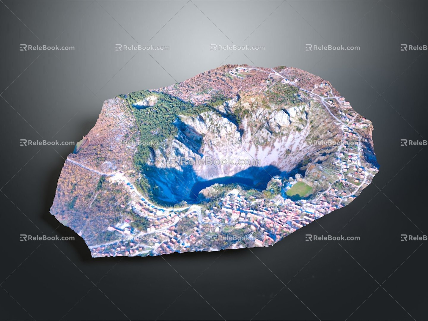 Geography, topography, mountain shape, ridge, ridge, valley, mountain range, canyon, geomorphology, mountain peak, mountain body 3d model