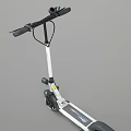 White Electric Scooter With Modern Design Lightweight Frame And Durable Wheels