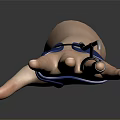 Human Hand With Blue Support Brace For Finger Stabilization And Rehabilitation