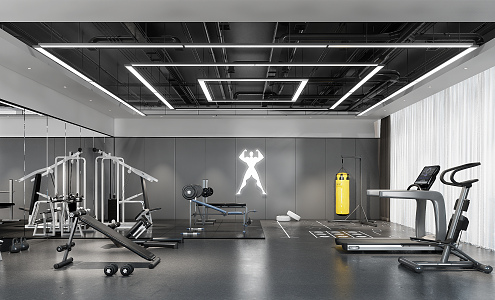 Modern Gym 3d model