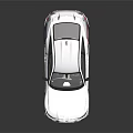 White BMW M Coupe With Blue Red Stripes Rear Spoiler And Sporty Design