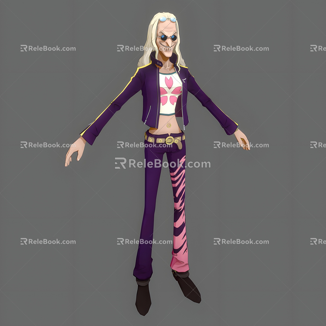 One Piece Kureiha One Piece Animation Movie Game Cartoon Kureiha Ship Medical Witch Can Do Action 3d model