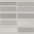 Stylish White Wall Panels Featuring Various Striped And Flat Designs For Interior 3d model