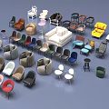 Modern Leisure Sofa Set With Multiple Styles And Colorful Living Room Seating Options
