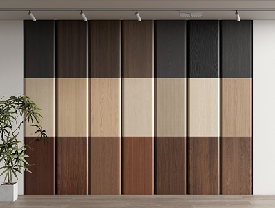 Wood veneer wall panel wall veneer wood veneer background wall wood grain wood veneer 3d model