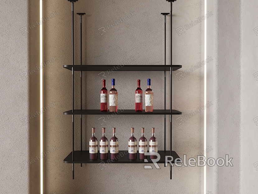 Red Wine Storage Rack Hanger Iron Metal Red Wine Display Rack Wine Wine Bottle Wine Rack model