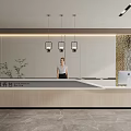 Modern Front Desk Service Desk Medical Guide Desk Reception Desk 3d model