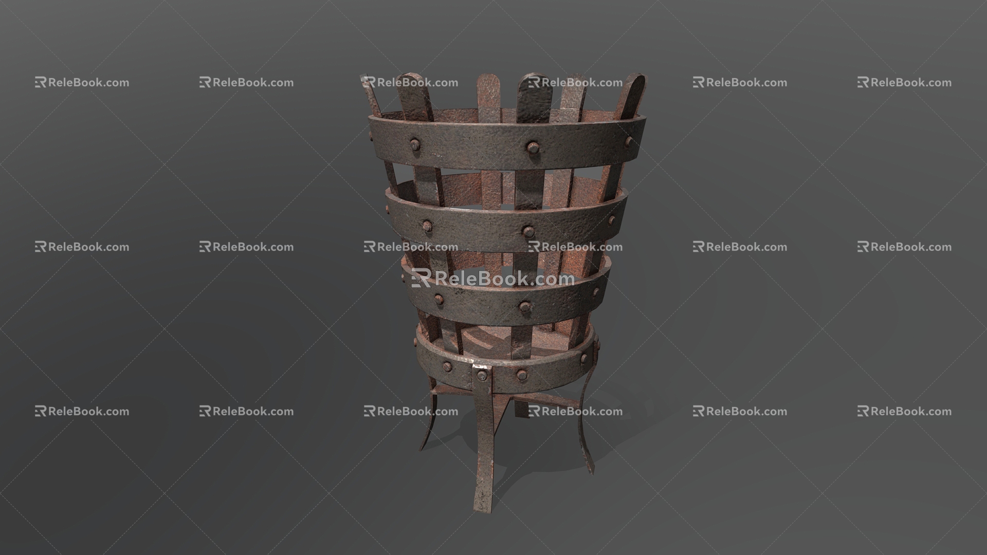 Medieval brazier brazier brazier torch torch 3d model