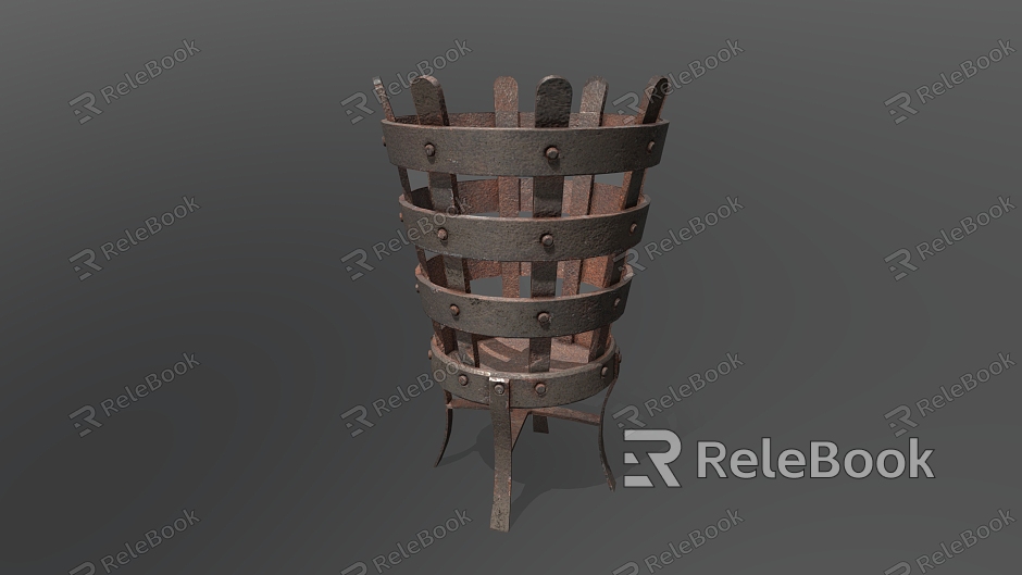 Medieval brazier brazier brazier torch torch model