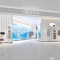 Bright Modern Clothing Store Interior With White Racks Mannequins Dresses And Handbags