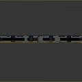 train light rail subway high-speed rail EMU train high-speed train high-speed locomotive EMU 3d model