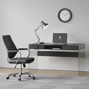 Turri Modern Office Desk and Chair Computer Desk and Chair 3d model