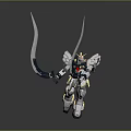 Intelligent Robot Model With Large Sickle Weapons And Mechanical Armor Design Structure