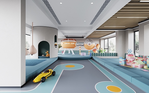 Modern Children's Entertainment Room 3d model