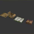 Durable Brown And White Cardboard Storage Boxes For Household Organizing Open Closed Design