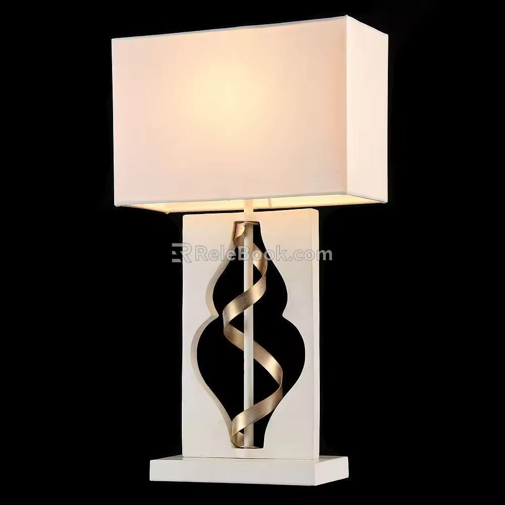 Modern table lamp 3d model