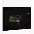 Black Electrolux Microwave Oven With Modern Design And Digital Control Panel