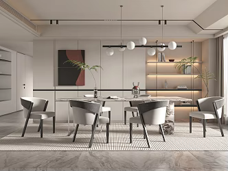 Modern Restaurant 3d model