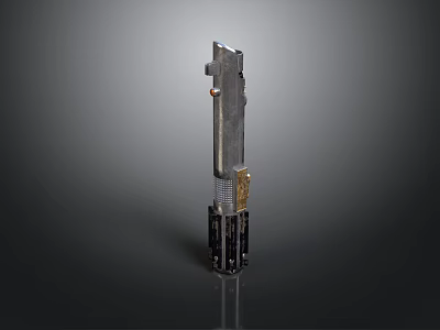 Mechanical Metal Component Vertical Segmented Design With Top Protrusion And Multiple Slender Base Elements 3d model