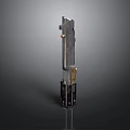 Mechanical Metal Component Vertical Segmented Design With Top Protrusion And Multiple Slender Base Elements