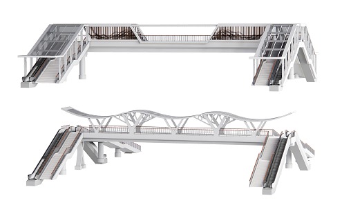 Modern People's Overpass 3d model