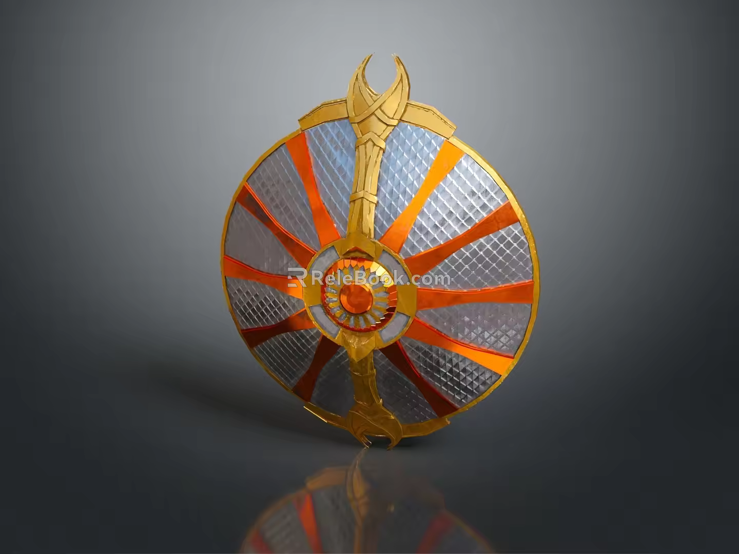Medieval Shield Ancient Shield Defensive Weapon Ancient Shield Iron Shield Protective Shield Wooden Shield 3d model