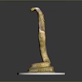 snake cobra venomous snake python reptile cold-blooded animal reptile 3d model