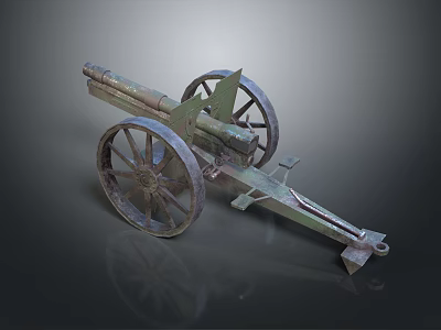 Industrial LOFT cannon earthen cannon pirate cannon vintage cannon 3d model