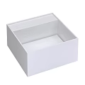 Modern White Square Ceramic Bathroom Sink With Simple Design For Home Use