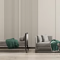 New Chinese Style Bed End Stool Bed End Stool Combination 3d model