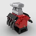 LEGO toy building block engine mechanical car engine V8 engine 3d model