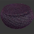Handwoven Round Storage Basket With Lid For Household Use And Decorative
