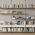 Modern Open Bookshelf Design With Multiple Wooden Shelves Books And Decorative Items