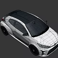 White Toyota Two Door Sports Car with Red Background Black Wheels and Sporty Design