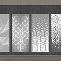 Aluminum Perforated Plate Transparent Perforated Plate Perforated Plate Background Wall Hollow Plate 3d model