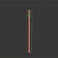 Metallic Vertical Zipper With Shiny Slider And Metal Teeth On Dark Gradient Background