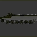 Military Armored Tracked Vehicle with Turret and Reinforced Hull for Tactical Operations