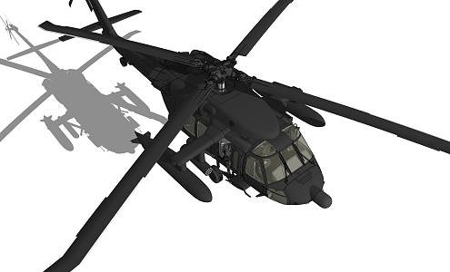 Modern Helicopter 3d model