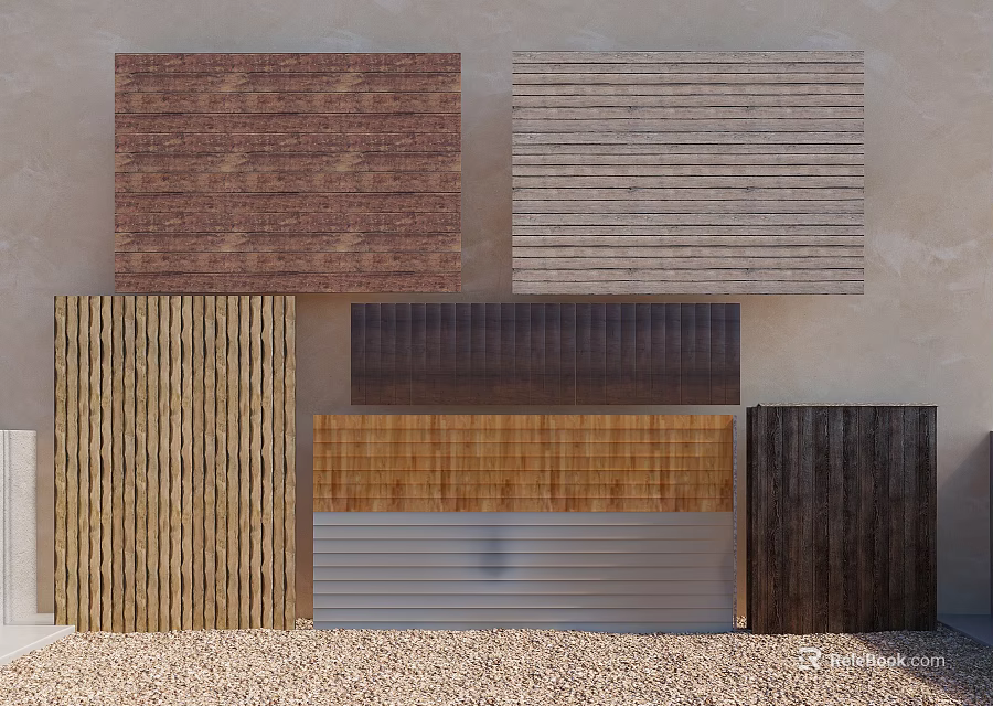 Various Window Blinds Samples With Different Materials And Color Options For Home Decoration 3d model