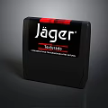 Jäger Texturadio Black Electronic Device With Red And White