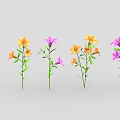 Vibrant Colored Flowers With Green Leaves Arranged Neatly Against Grey Background