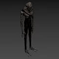 Fierce Game Movie Character With Rough Textured Skin Sharp Fangs And Muscular Build